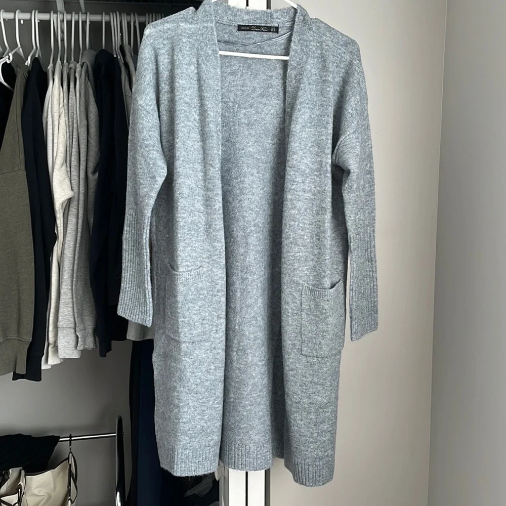 Zara Blue Long Cardi, worn once